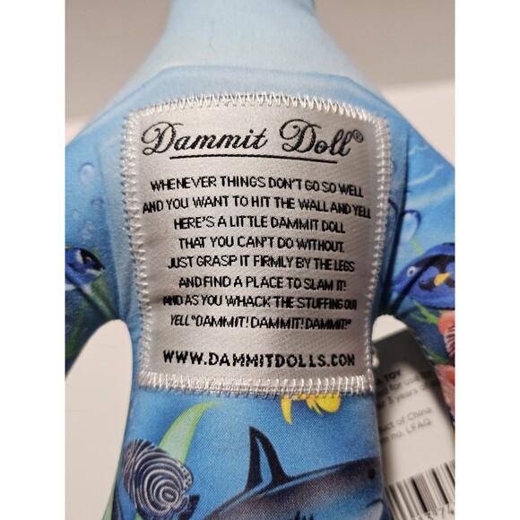 Dammit Doll Life Aquatic 12" Stuffed Doll Toy Limited Edition - Stress Relief - Picture 2 of 5
